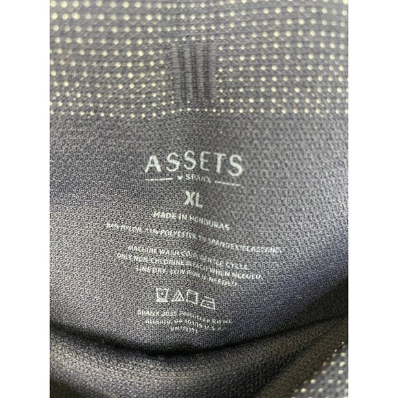 SPANX ASSETS Seamless Leggings High Rise Navy Blue XL - Picture 4 of 4